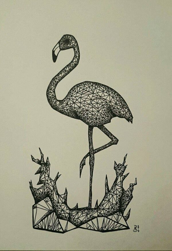Triangles - Flamingo