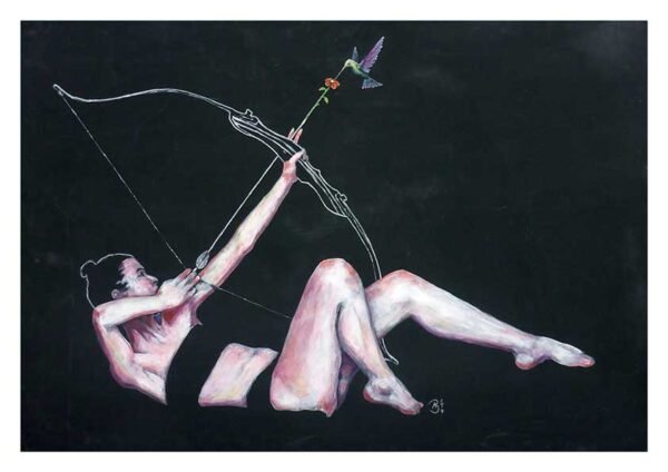 Archer & Hummingbird - A3 Print