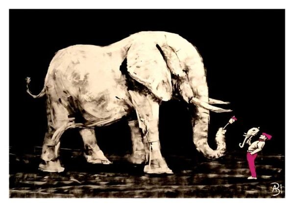 Bad Disguise Elephant - A3 Print