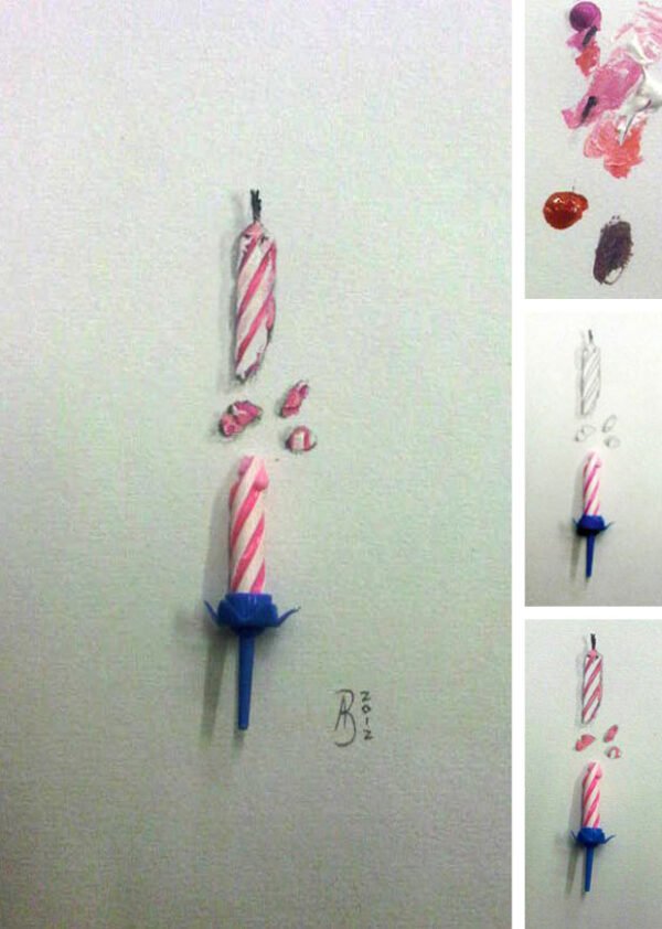 Torn and Drawn - Birthday Candle